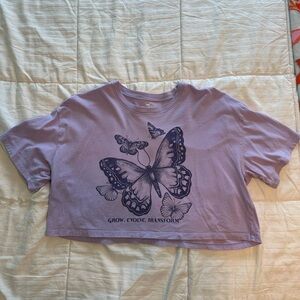 Hollister Purple Crop Top